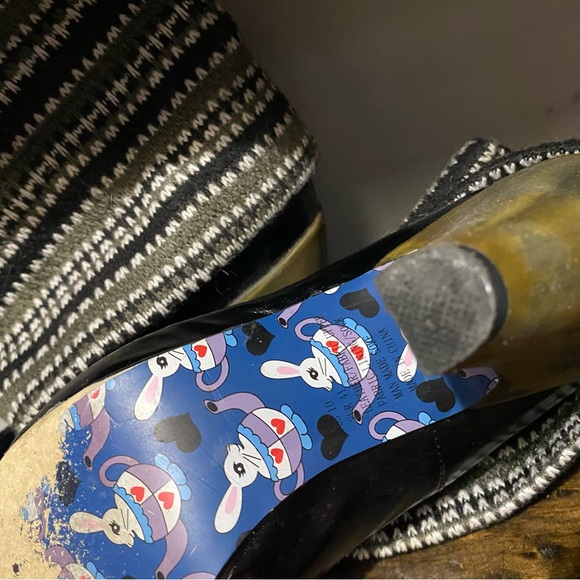 Irregular Choice 80s ankle leg warmer heels size 10 Eur 41 - Picture 5 of 5